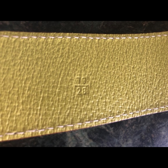PRADA lime leather belt, Size 78/28, Excellent - Picture 6 of 14